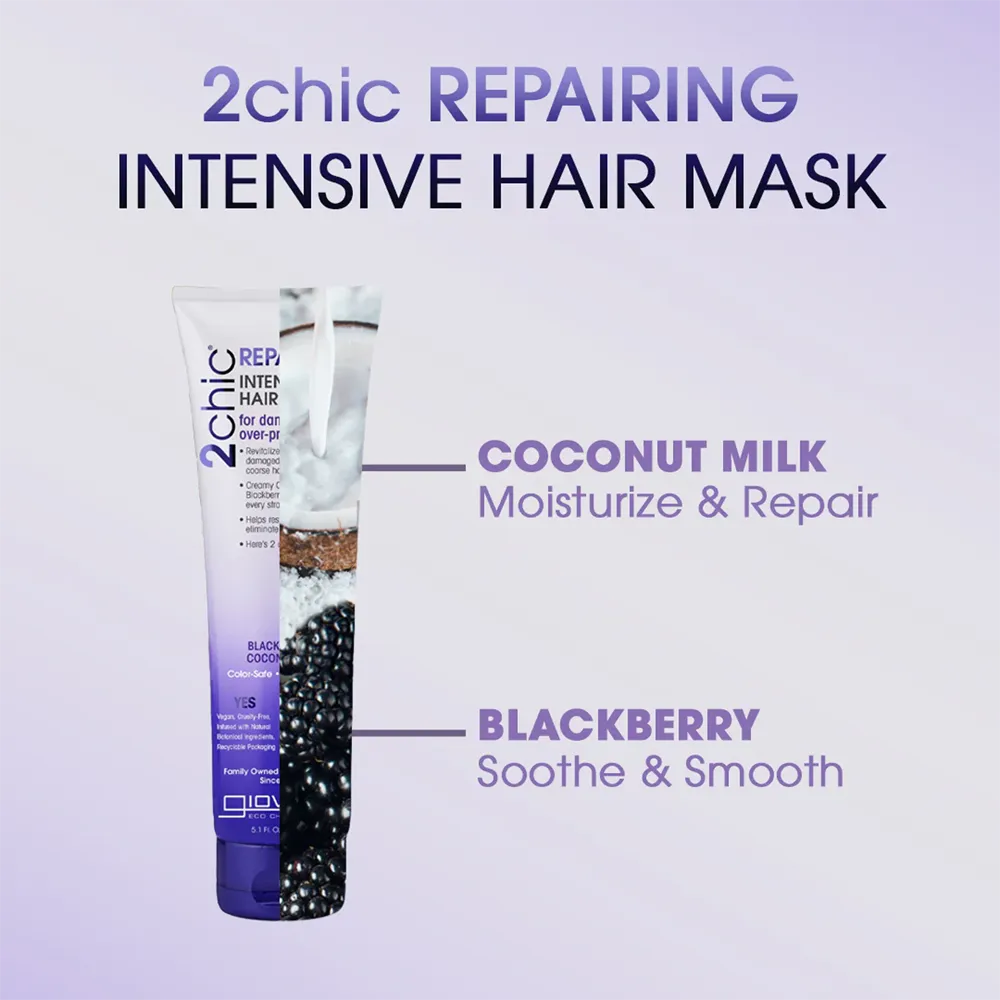 Giovanni 2Chic Repairing Intensive Hair Mask - 150 ml thumbnail 3