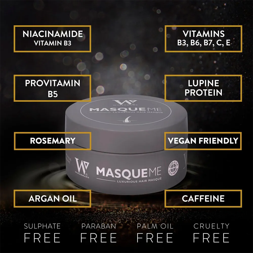 Watermans Masque Me - Repairing Treatment Hair Growth Mask For Maximum Hydration - 200 ml thumbnail 4
