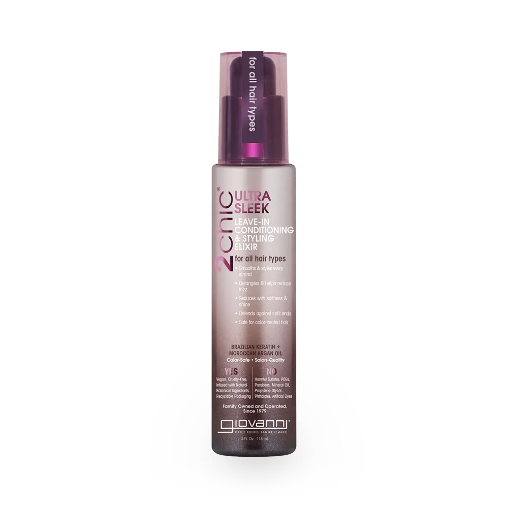 Giovanni 2Chic Ultra-Sleek Leave-In Conditioning & Styling Elixir - 118 ml thumbnail 1