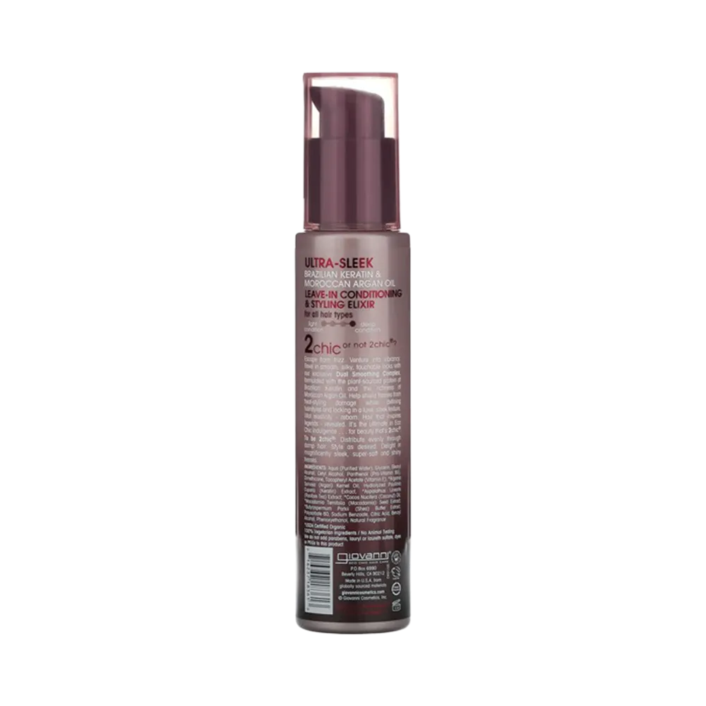 Giovanni 2Chic Ultra-Sleek Leave-In Conditioning & Styling Elixir - 118 ml thumbnail 2