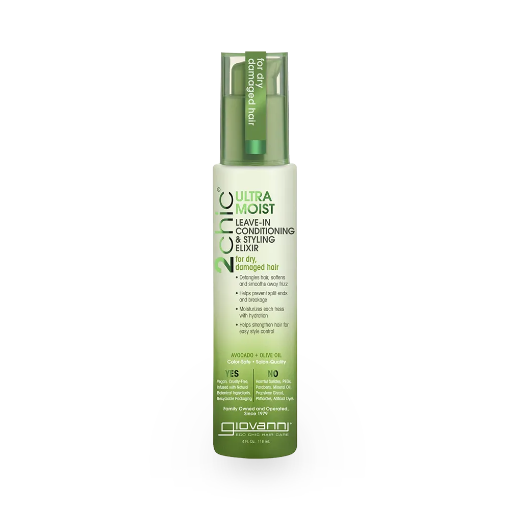 Giovanni 2Chic Ultra-Moist Leave-In Conditioning & Styling Elixir - 118 ml thumbnail 1