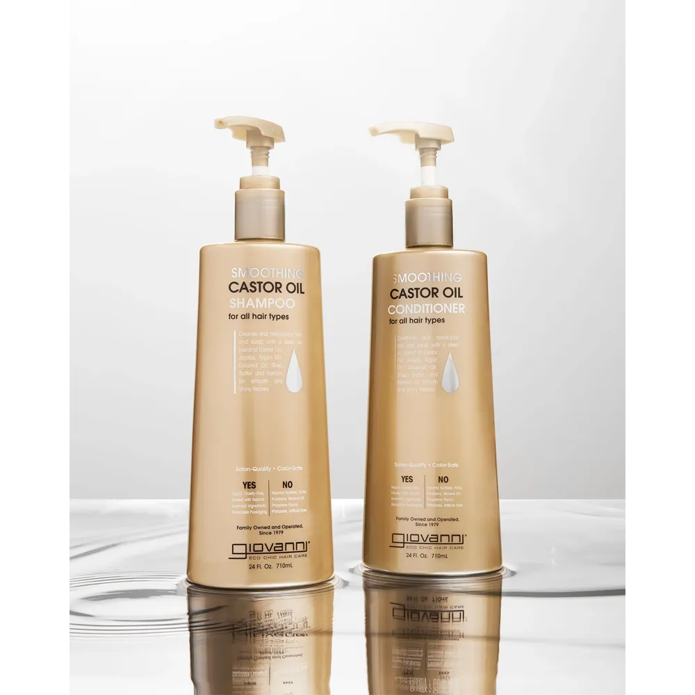Giovanni Smoothing Castor Oil Conditioner - 710 ml thumbnail 3