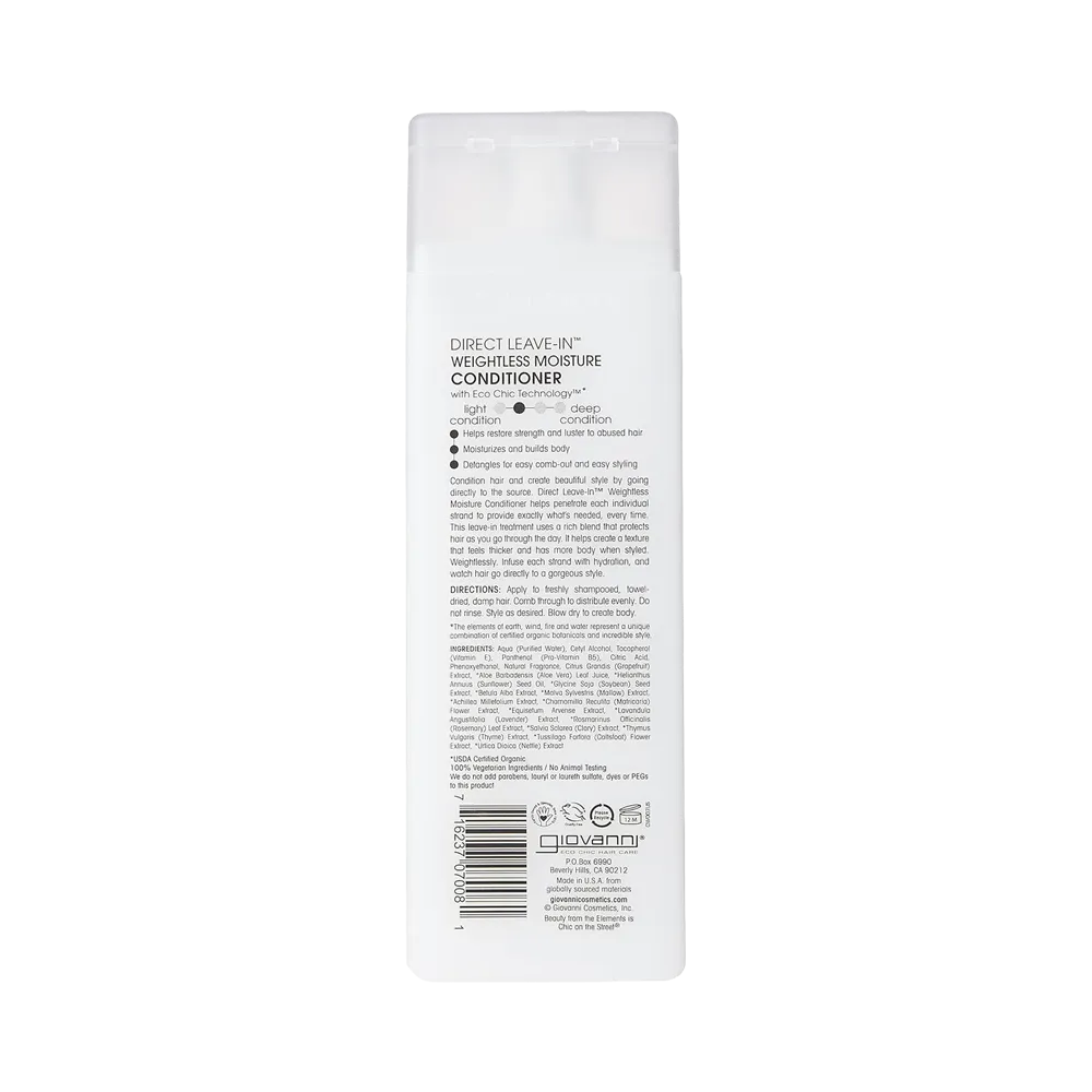 Giovanni Direct Leave-In Weightless Moisture Conditioner - 250 ml thumbnail 2