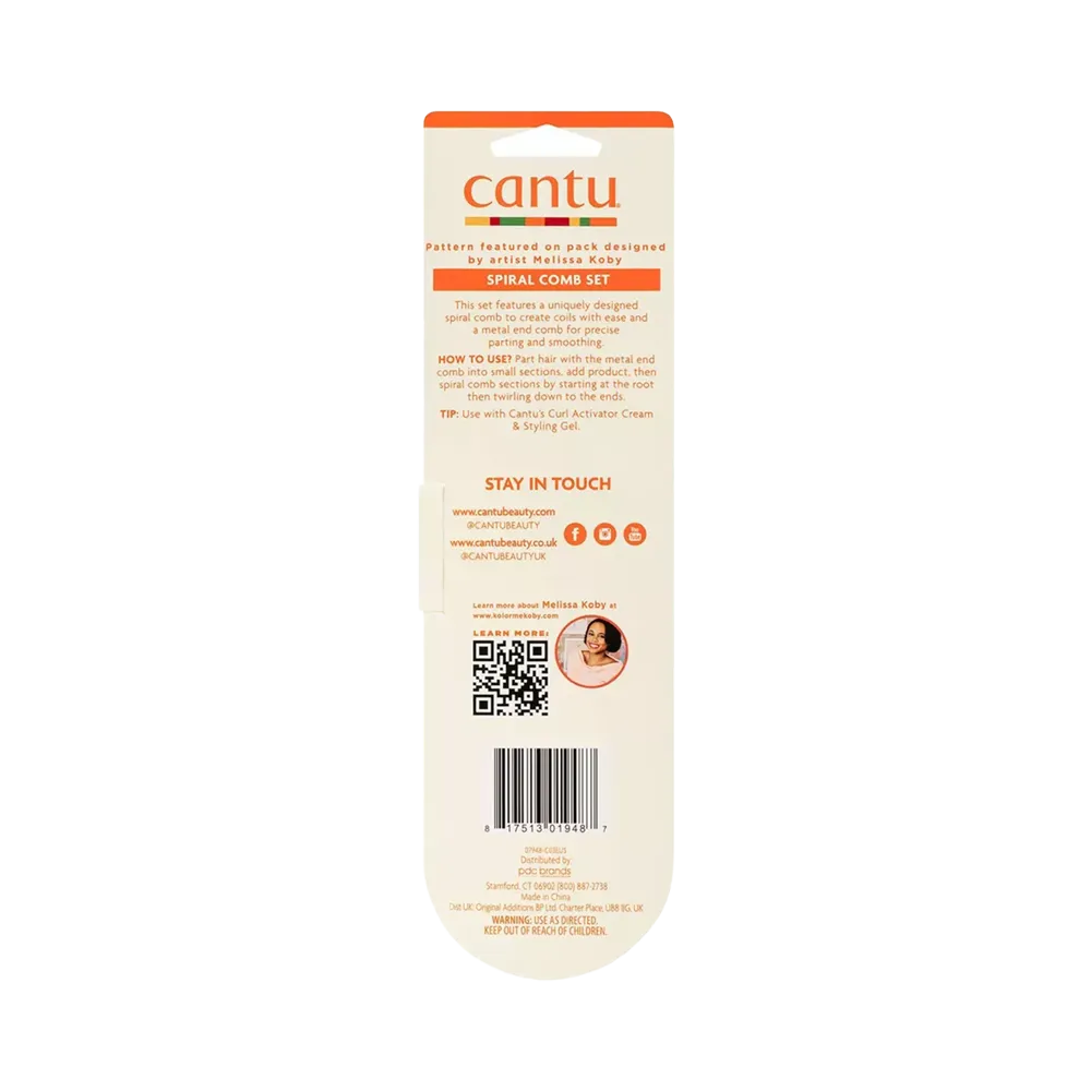 Cantu Part & Twist Spiral Comb Set thumbnail 3