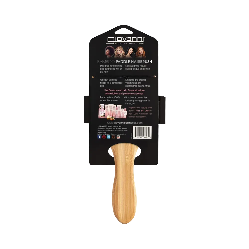 Giovanni Bamboo Oval Hair Brush thumbnail 3