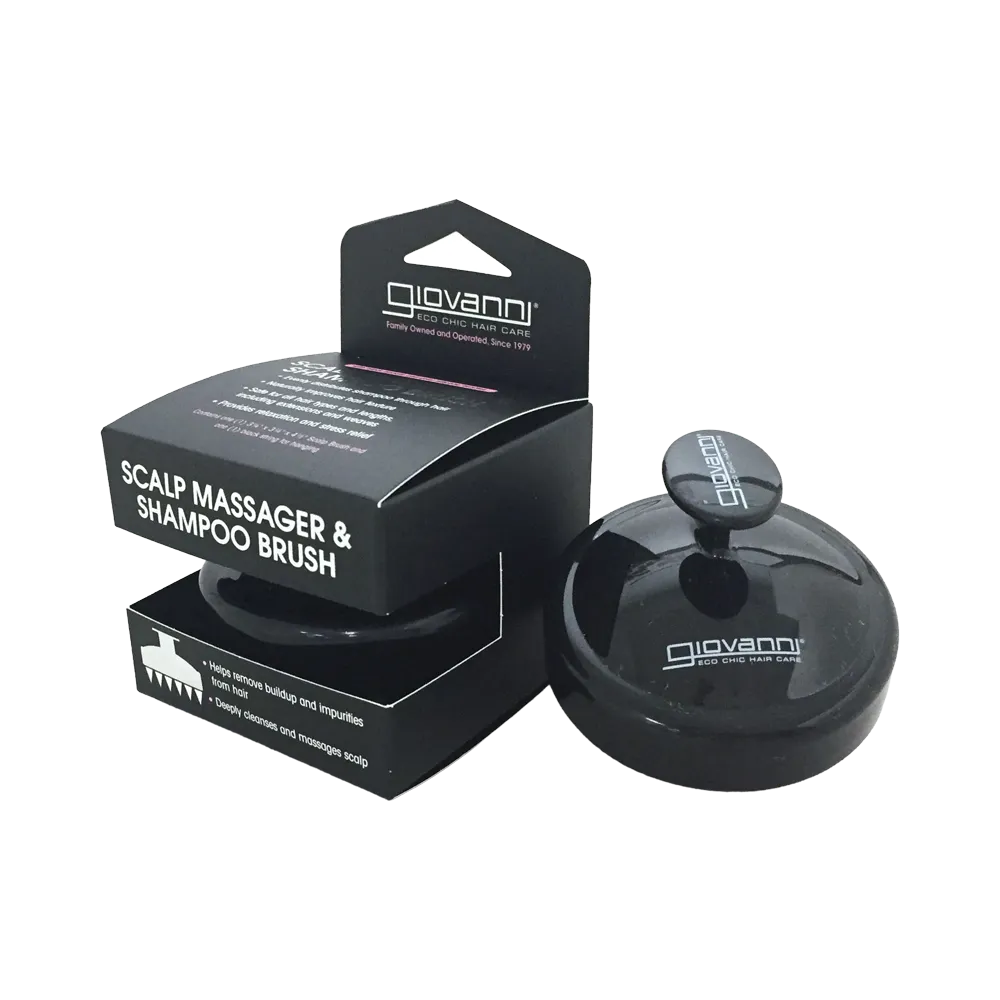 Giovanni Scalp Massager & Shampoo Brush - Black Handle thumbnail 2