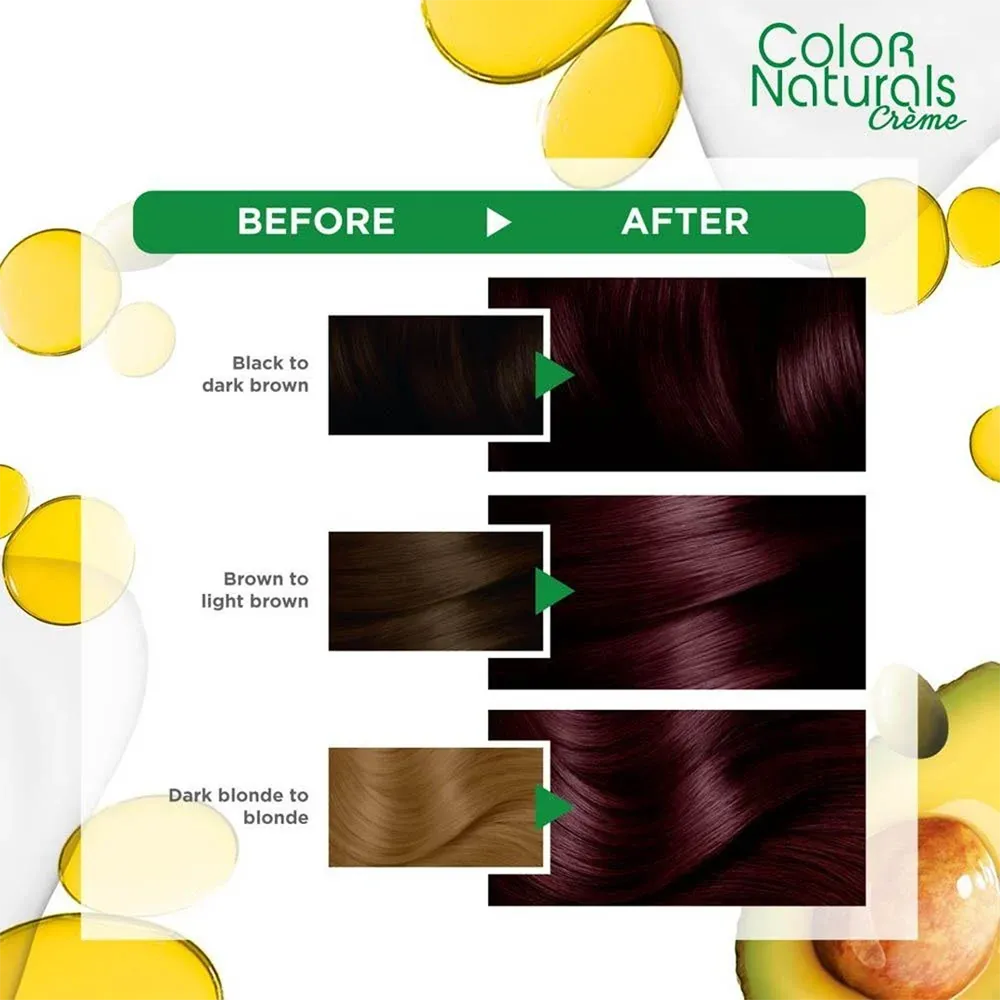 Garnier Color Naturals Creme - 3.6 Deep Red Brown thumbnail 2