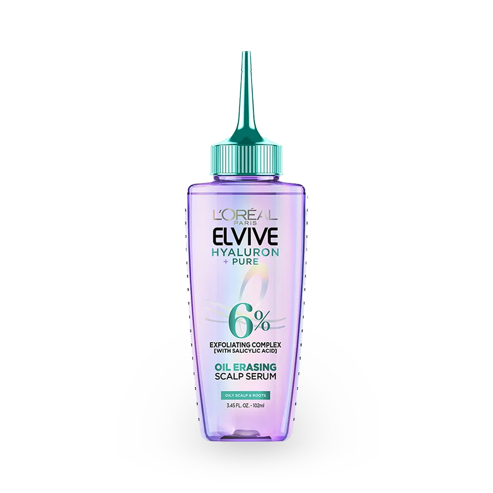 L'Oreal Paris Elvive Hyaluron + Pure Oil Erasing Serum for Oily Hair - 102 ml thumbnail 1