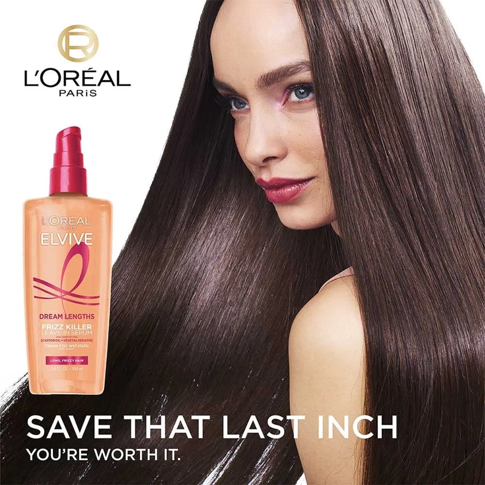 L'Oreal Paris Elvive Dream Lengths Frizz Killer Leave-In Serum - 100 ml thumbnail 3
