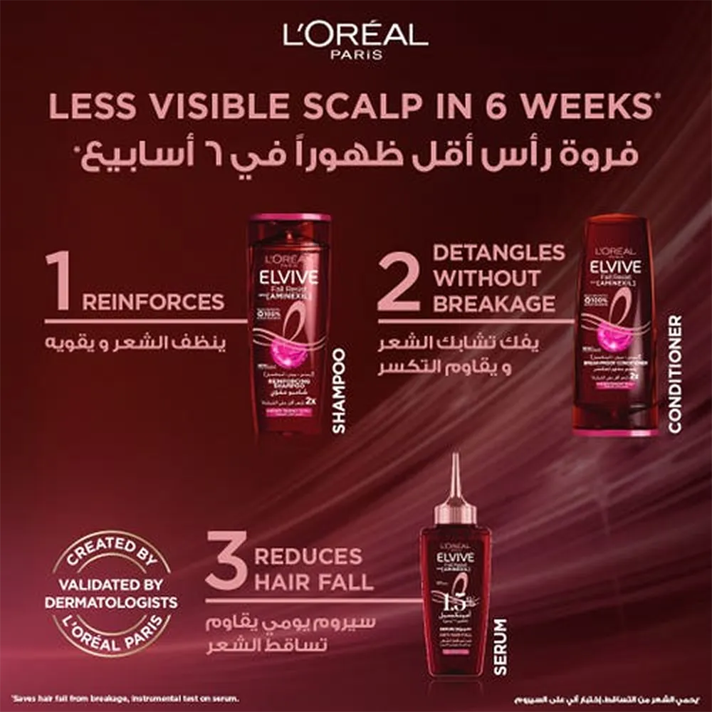 L'Oreal Paris Elvive Fall Resist 1.5% Aminexil Serum - 102 ml thumbnail 3