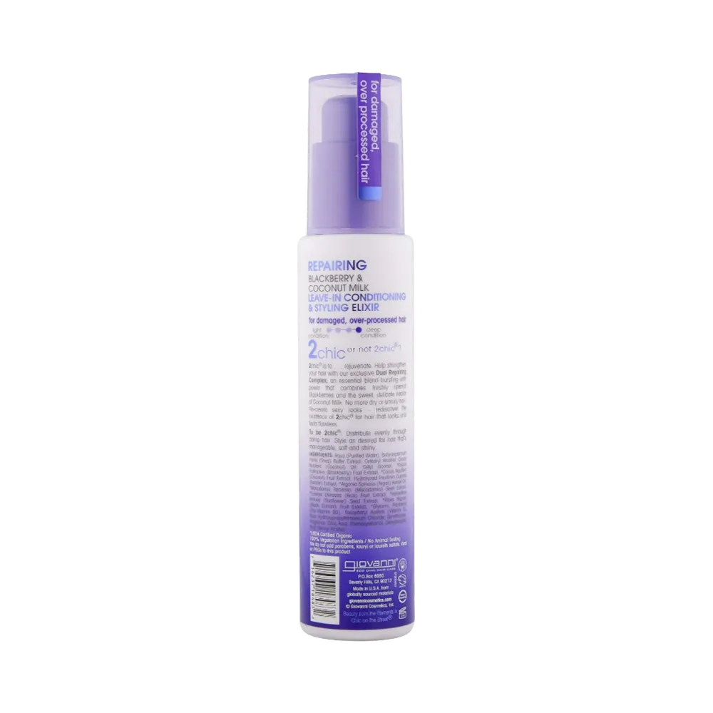 Giovanni 2Chic Repairing Leave-In Conditioning & Styling Elixir - 118 ml thumbnail 2