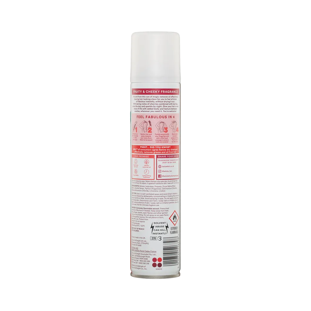 Batiste Cherry Dry Shampoo - 200 ml thumbnail 3