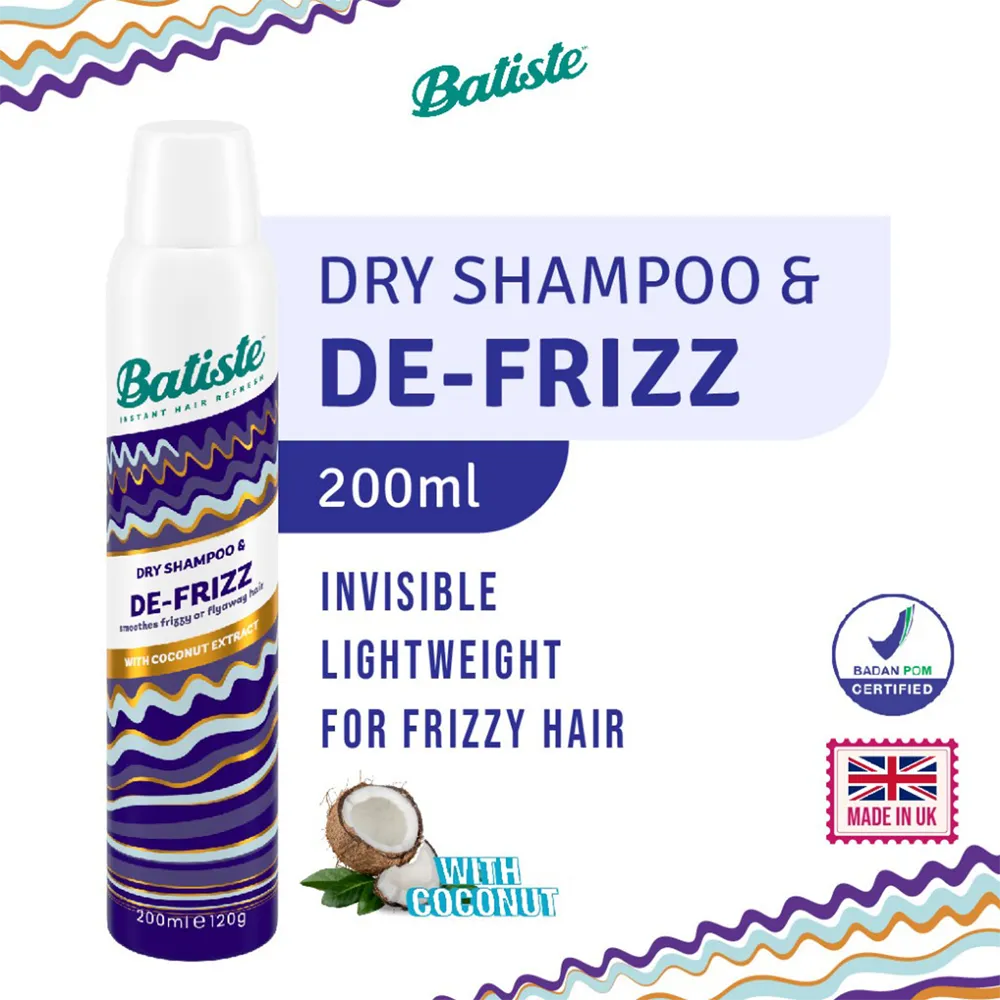 Batiste De-Frizz Dry Shampoo - 200 ml thumbnail 2