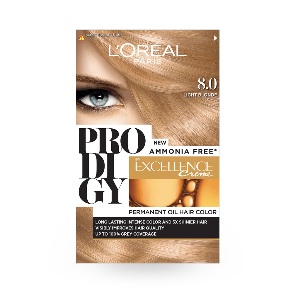 L’Oréal Paris Prodigy Ammonia Free - 8.0 Light Blonde thumbnail 1