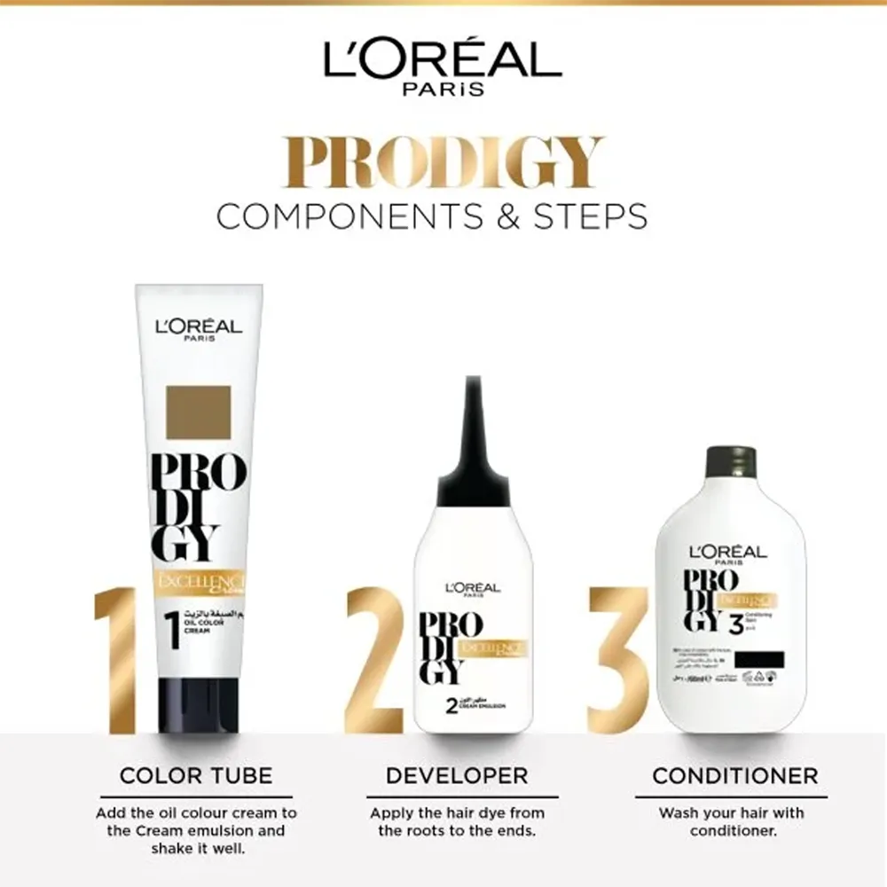 L’Oréal Paris Prodigy Ammonia Free - 8.0 Light Blonde thumbnail 3
