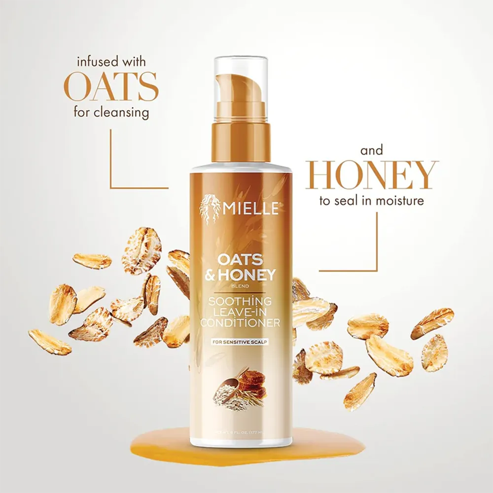 Mielle Oats & Honey Soothing Leave-In Conditioner - 177 ml thumbnail 2