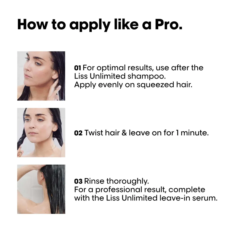 L’Oréal Professionnel Serie Expert Liss Unlimited Mask - 250 ml thumbnail 4