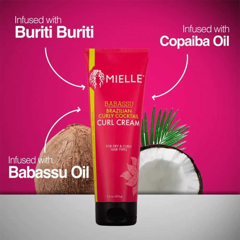 Mielle Brazilian Curly Cocktail Curl Cream - 220 ml thumbnail 3