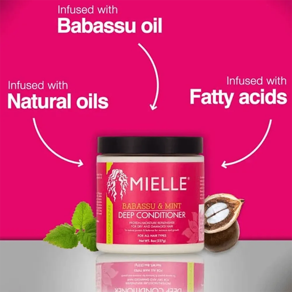 Mielle Babassu Oil & Mint Deep Conditioner - 227 g thumbnail 3