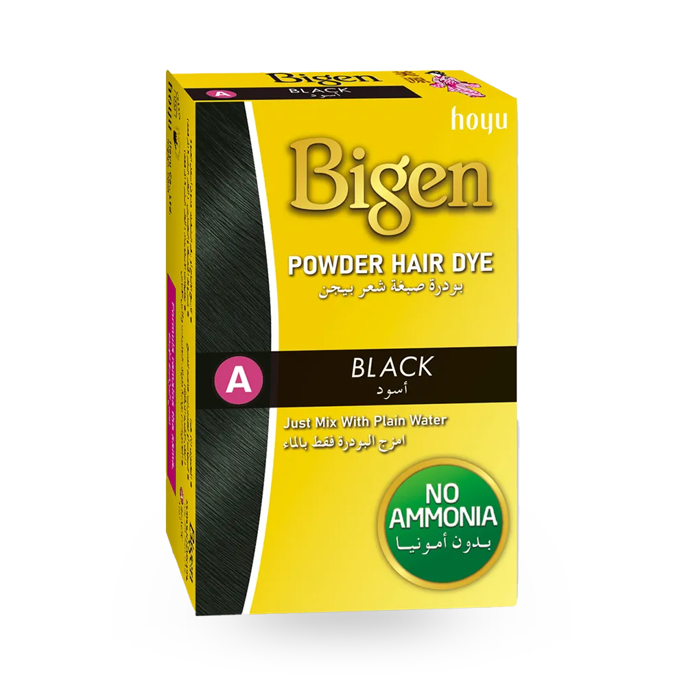 Bigen Powder Hair Dye - A Black (6 g) thumbnail 1