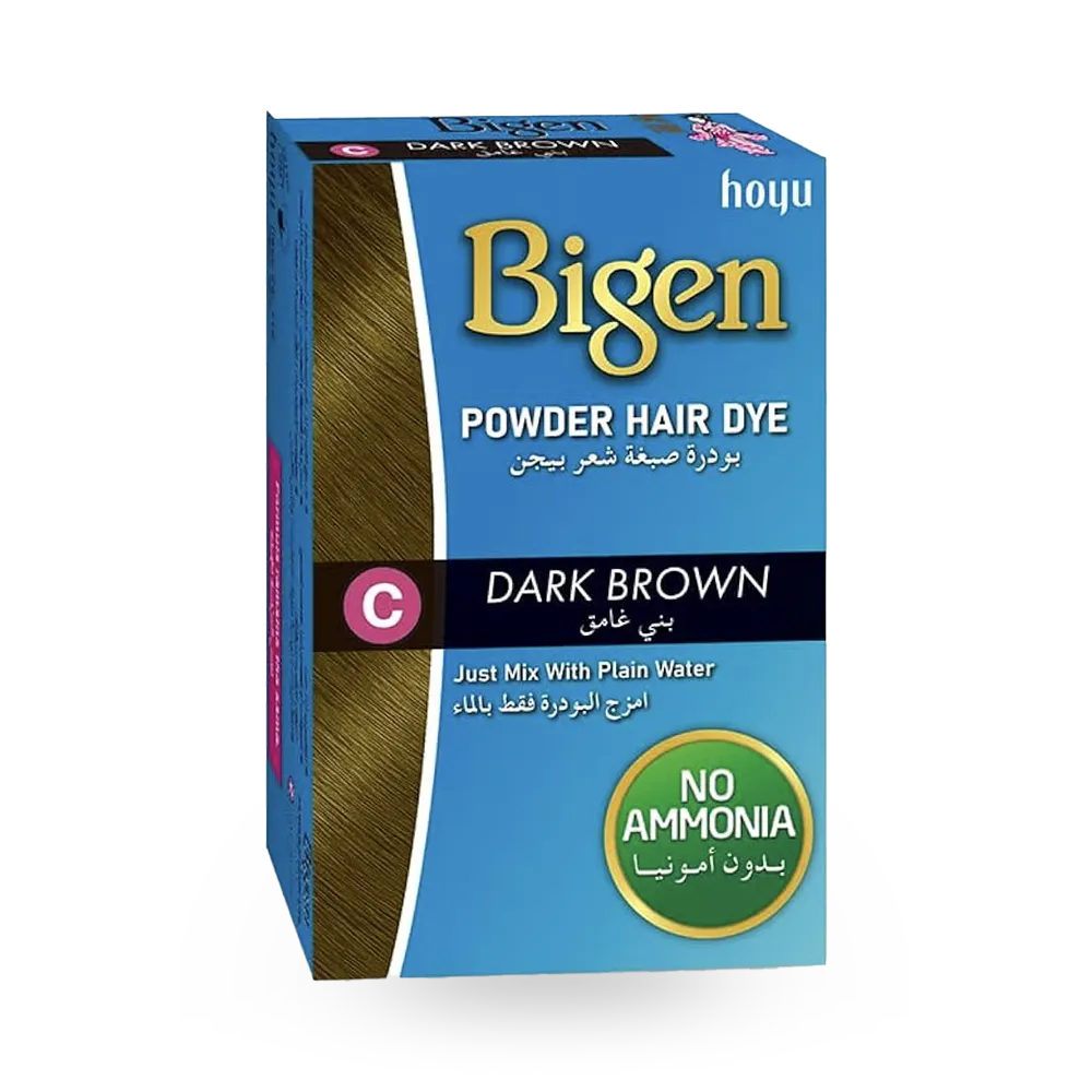 Bigen Powder Hair Dye - C Dark Brown (6 g) thumbnail 1