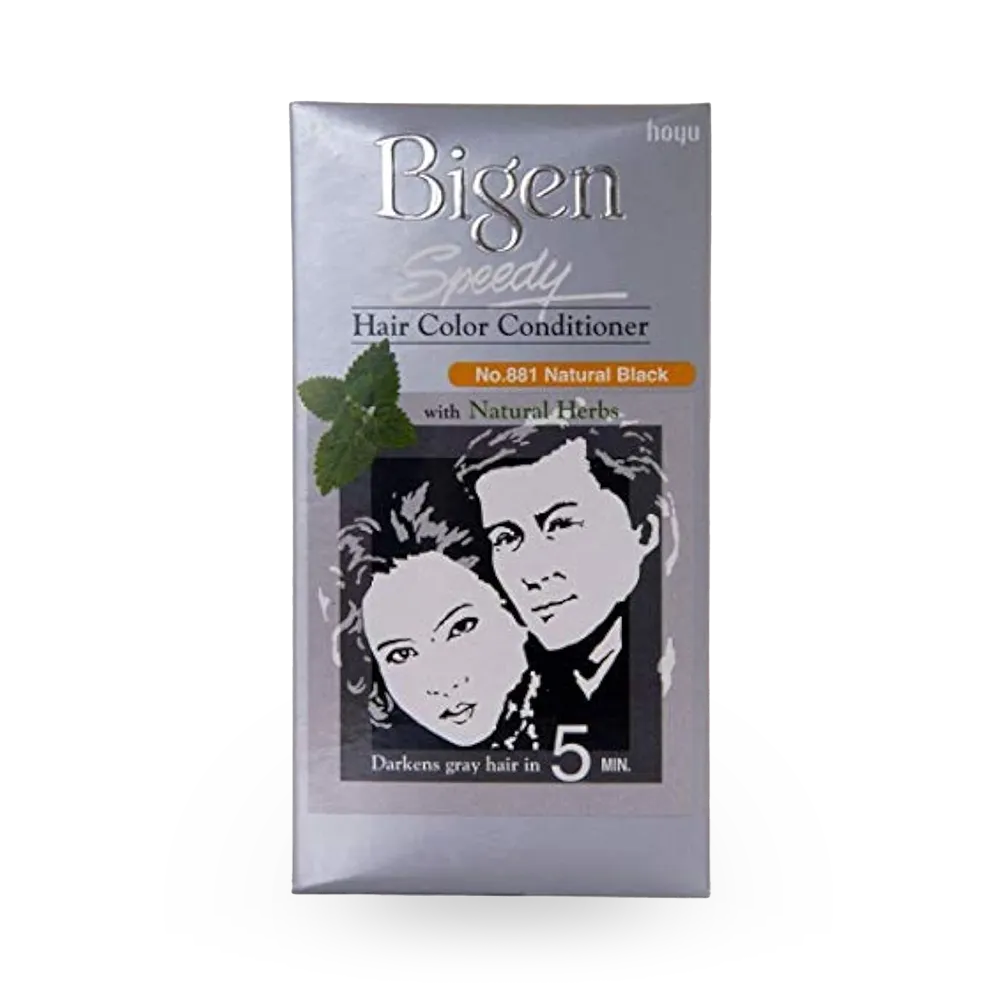Bigen Speedy Hair Color Conditioner - 881 Natural Black (80 g) thumbnail 1
