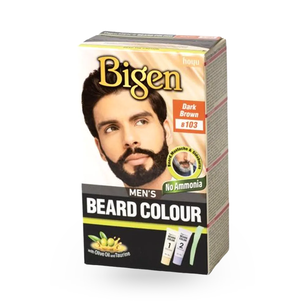 Bigen Men's Beard Color - B103 Dark Brown (40 g) thumbnail 1
