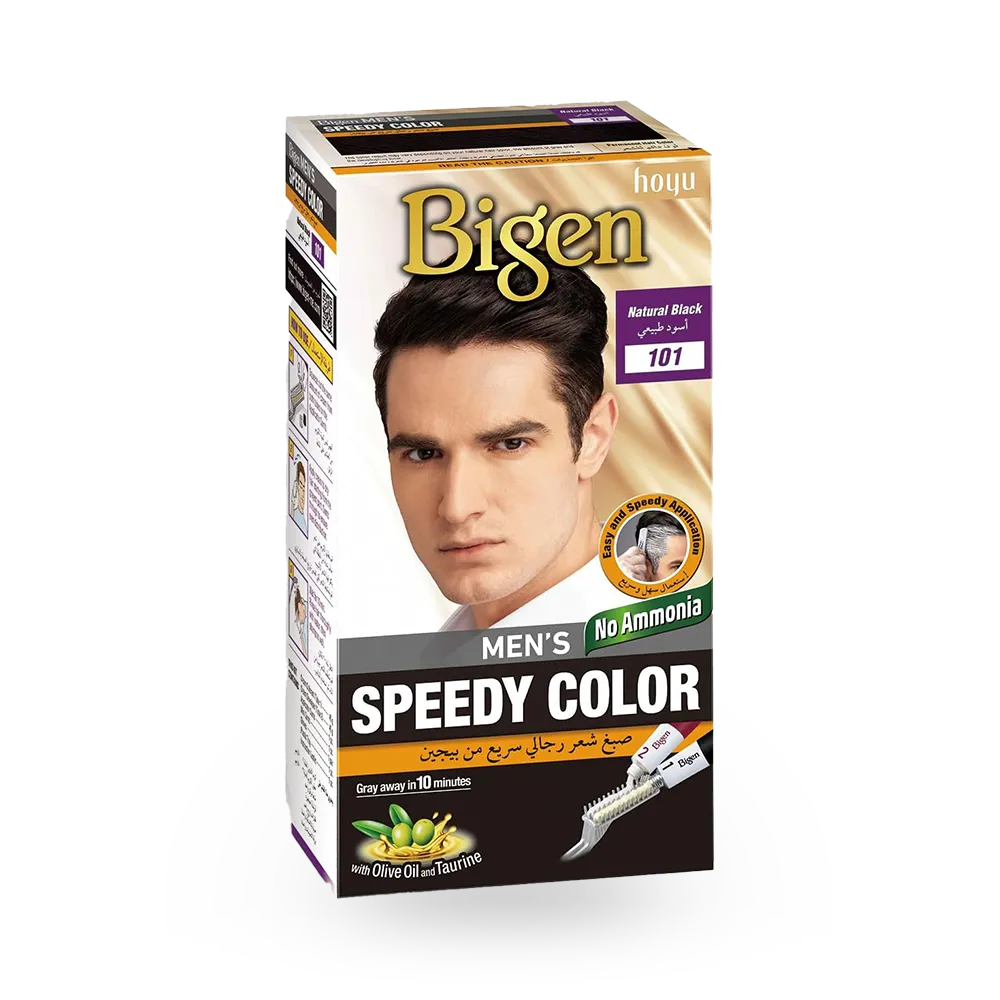 Bigen Men's Speedy Color - 101 Natural Black (80 g) thumbnail 1