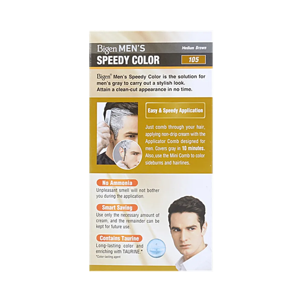Bigen Men's Speedy Color - 105 Medium Brown (80 g) thumbnail 2