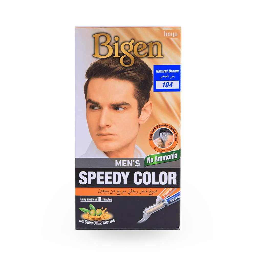 Bigen Men's Speedy Color - 104 Natural Brown (80 g) thumbnail 1