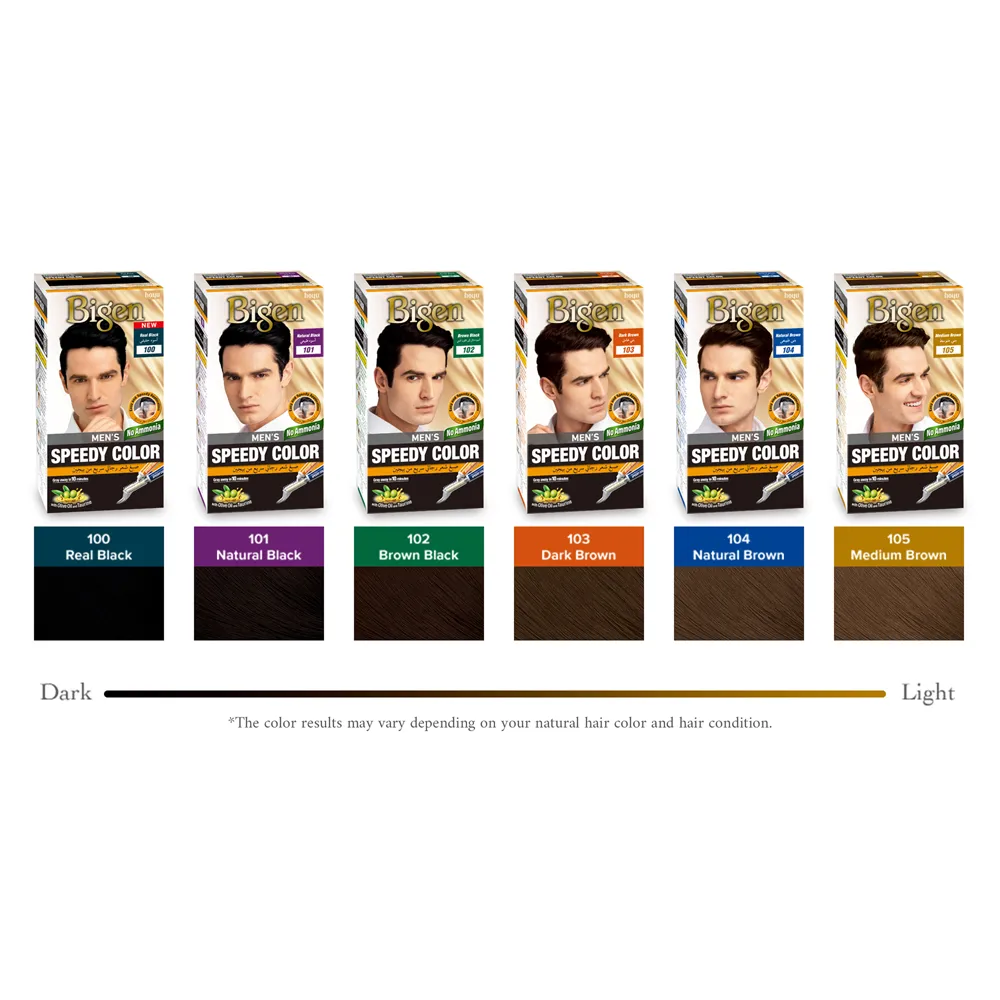Bigen Men's Speedy Color - 104 Natural Brown (80 g) thumbnail 2