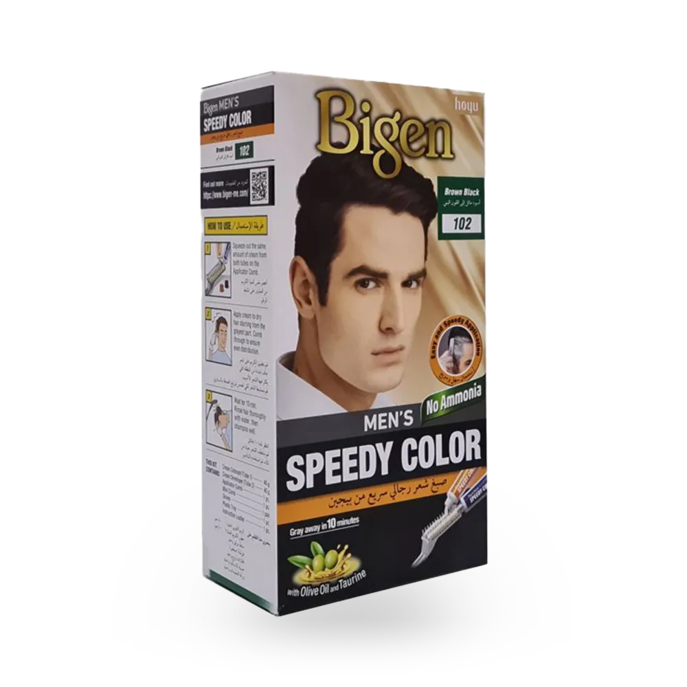 Bigen Men's Speedy Color - 102 Brown Black (80 g) thumbnail 1
