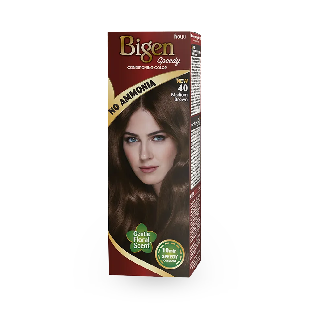 Bigen Speedy Conditioning Color - 40 Medium Brown (80 g) thumbnail 1