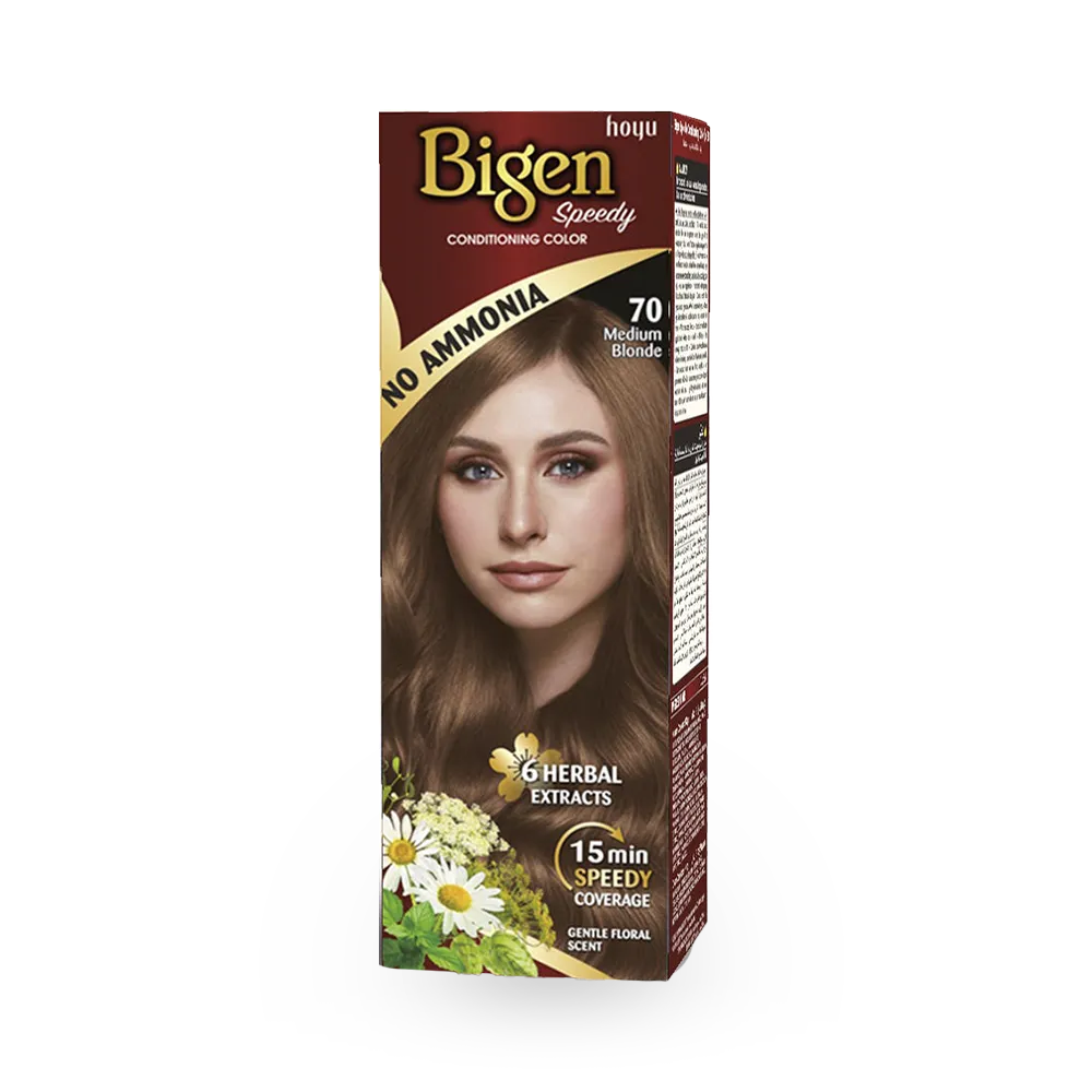 Bigen Speedy Conditioning Color - 70 Medium Blonde (80 g) thumbnail 1