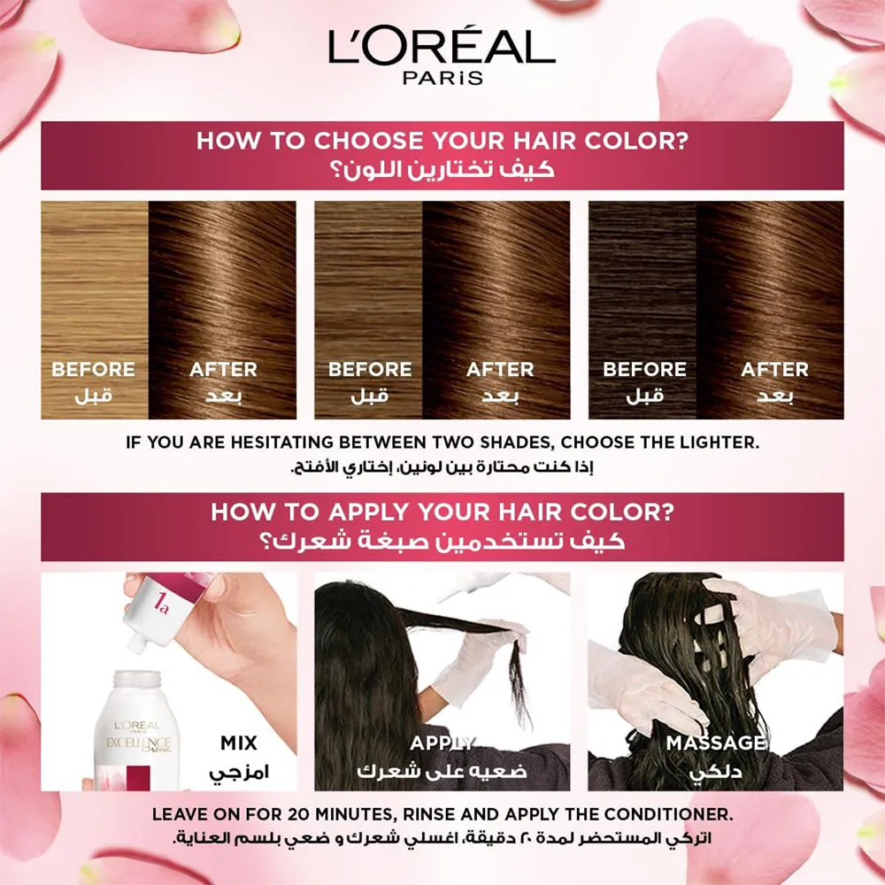 L’Oréal Paris Excellence Creme Permanent Hair Color - 5.3 Light Golden Brown (100 g) thumbnail 4