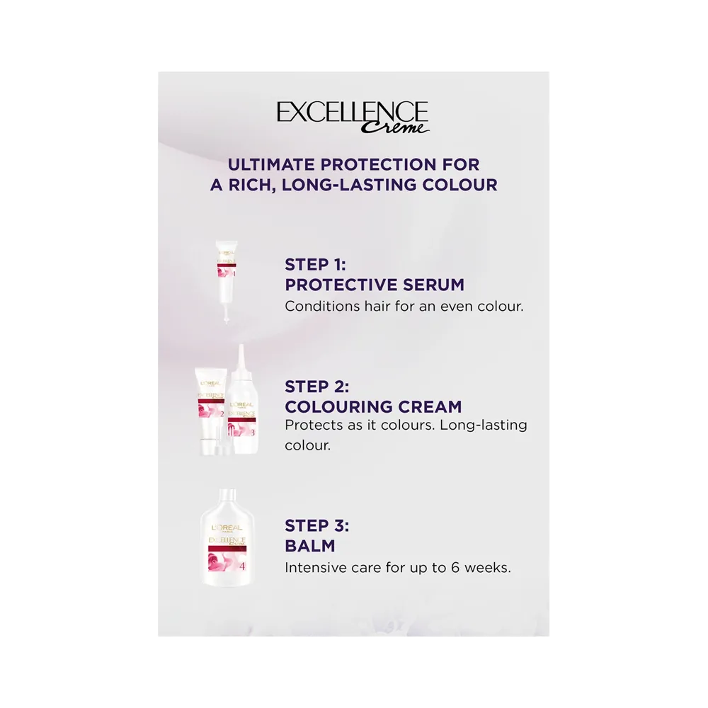 L’Oréal Paris Excellence Creme Permanent Hair Color - 7 Blonde (100 g) thumbnail 4