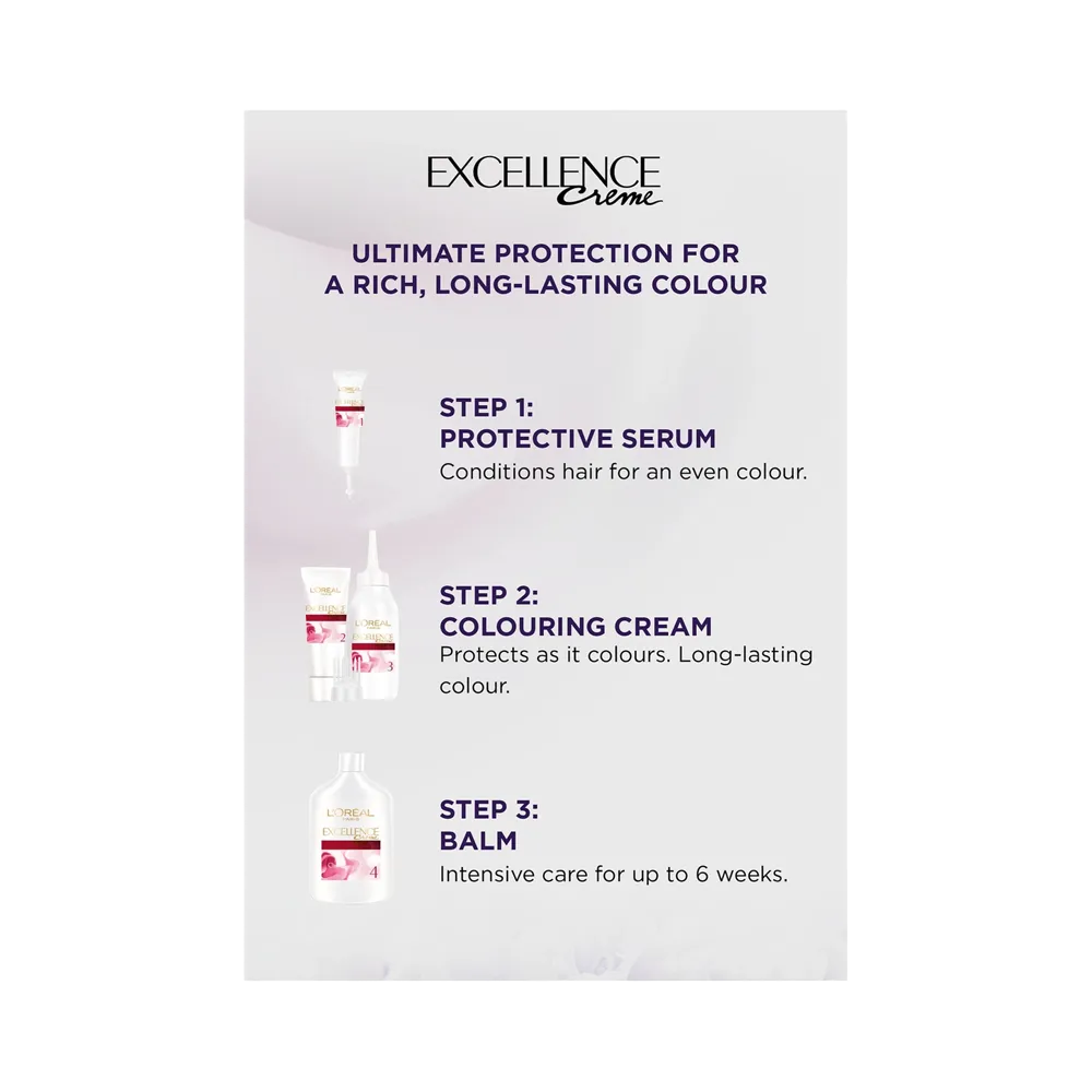 L’Oréal Paris Excellence Creme Permanent Hair Color - 6.7 Chocolate Brown (100 g) thumbnail 4