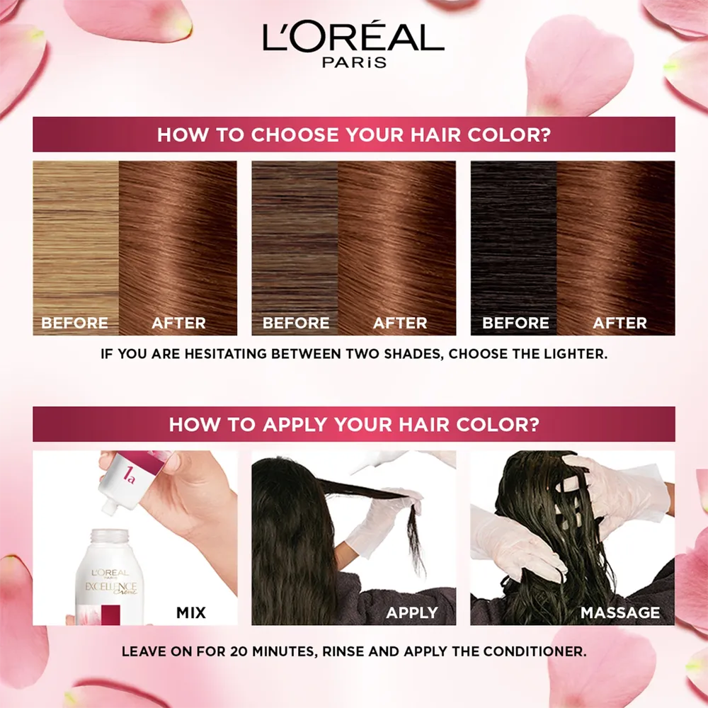 L’Oréal Paris Excellence Creme Permanent Hair Color - 7.7 Honey Brown (100 g) thumbnail 3