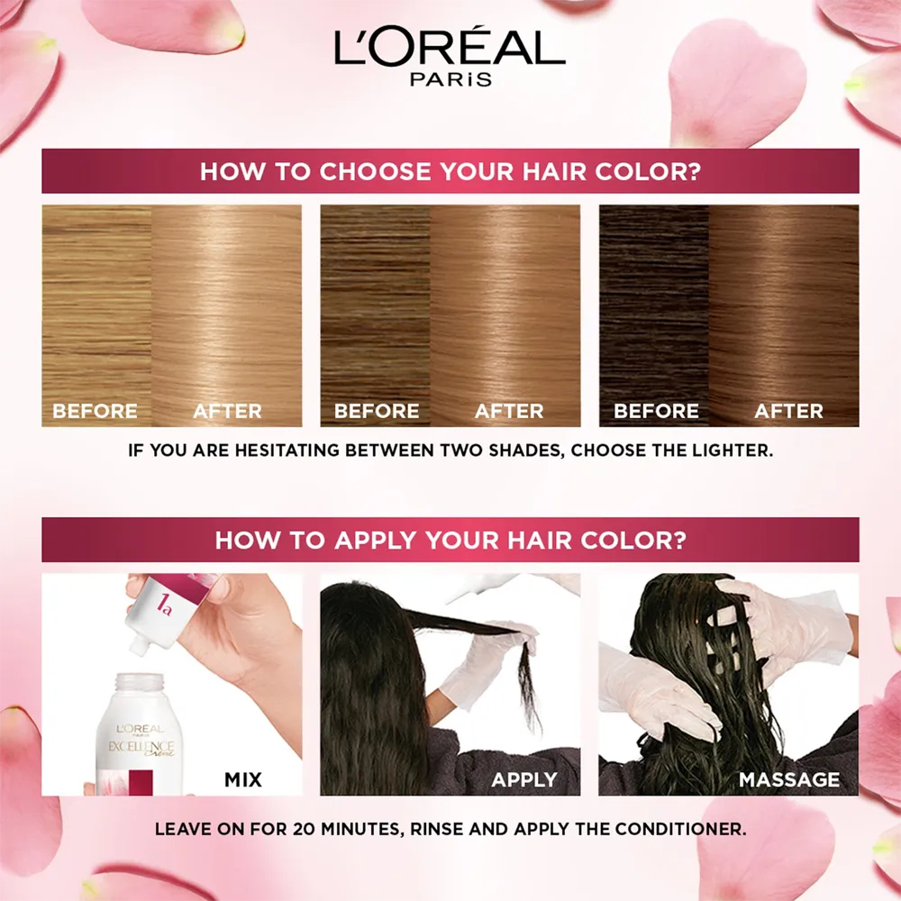 L’Oréal Paris Excellence Creme Permanent Hair Color - 8 Light Blonde (100 g) thumbnail 3