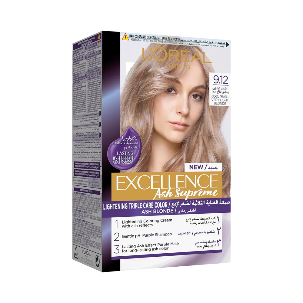 L’Oréal Paris Excellence Ash Supreme Hair Color - 9.12 Cool Pearl Very Light Blonde () thumbnail 2