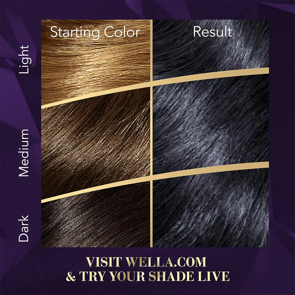 Wella Koleston Supreme Permanent Color - 2/8 Blue black (50 ml) thumbnail 2