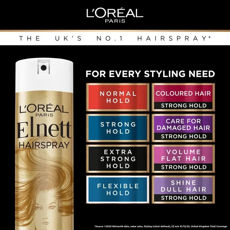 L’Oréal Paris Elnett Hairspray Normal Hold - 400 ml thumbnail 4