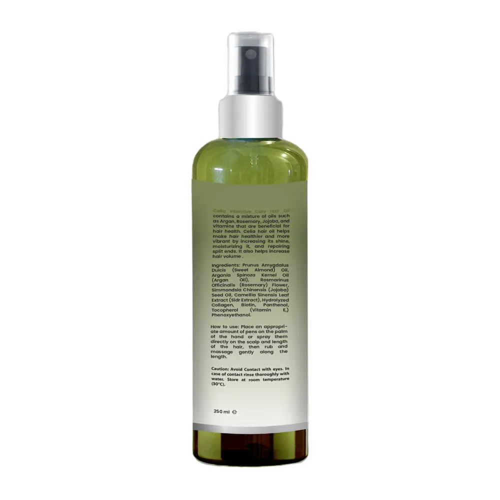 Celia Cosmetics Lengthening Density Restoration Hair Oil - 250 ml thumbnail 2