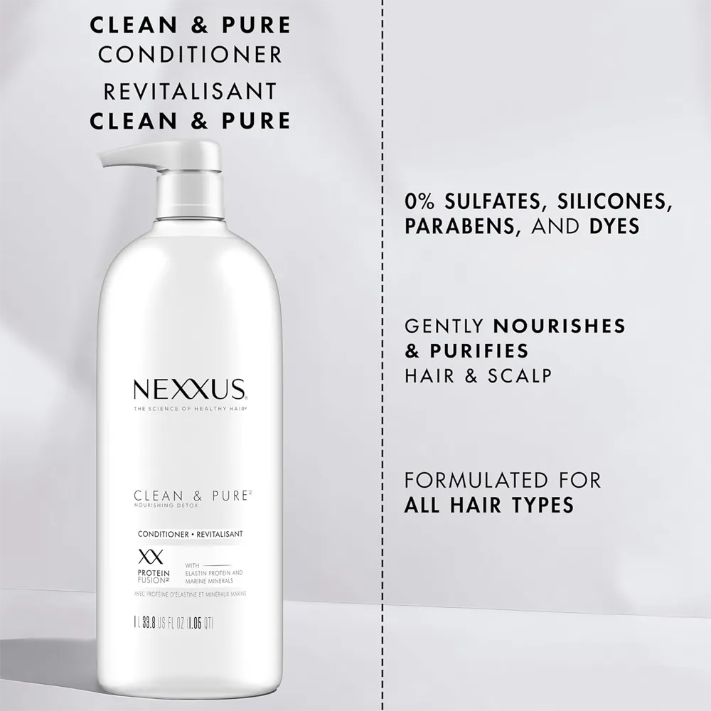 Nexxus Clean & Pure Nourishing Detox Conditioner - 1000 ml thumbnail 3