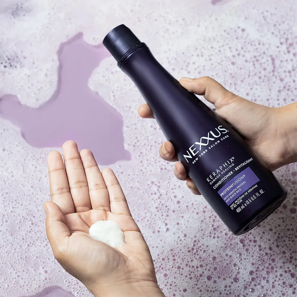 Nexxus Keraphix Keratin Protein Conditioner For Damaged Hair - 400 ml thumbnail 7