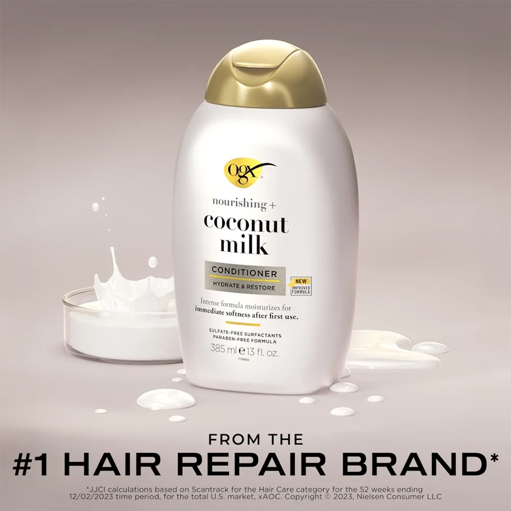 OGX Nourishing + Coconut Milk Conditioner - 385 ml thumbnail 3