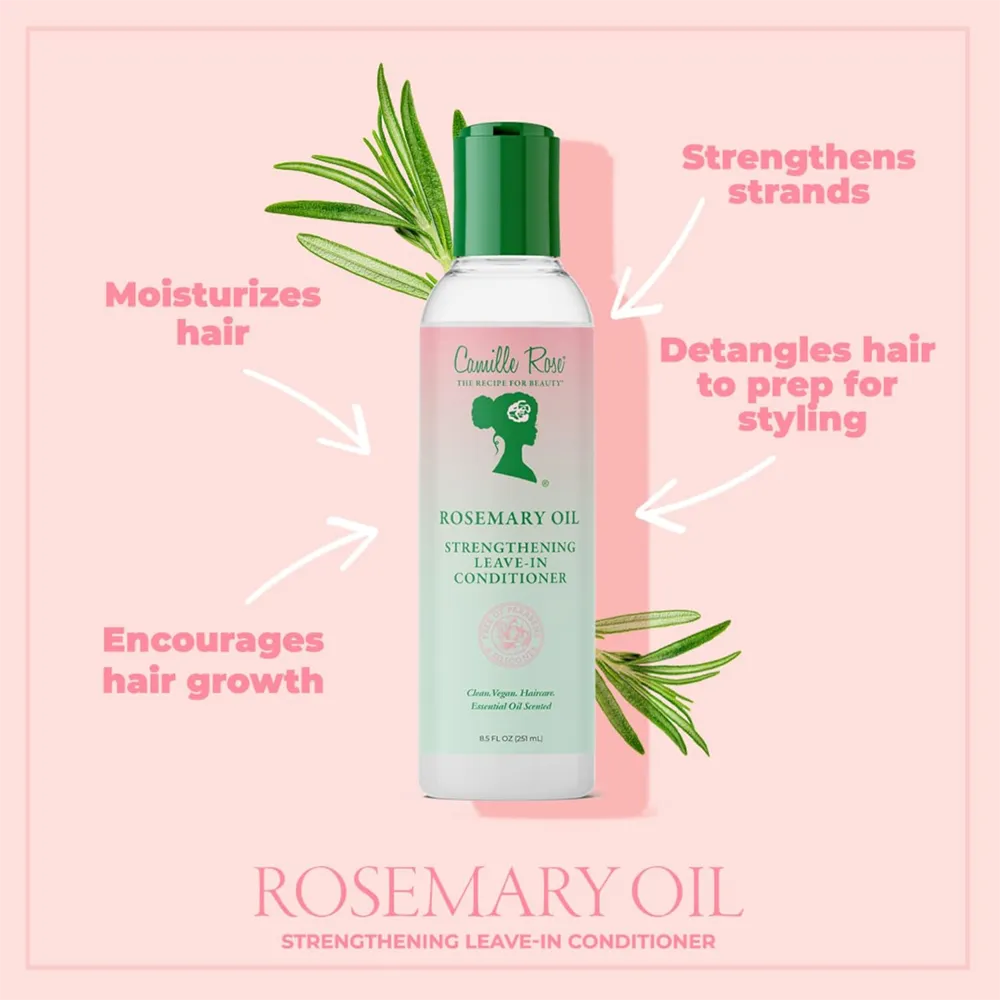 Camille Rose Rosemary Oil Strengthening Leave-In Conditioner - 236 ml thumbnail 2