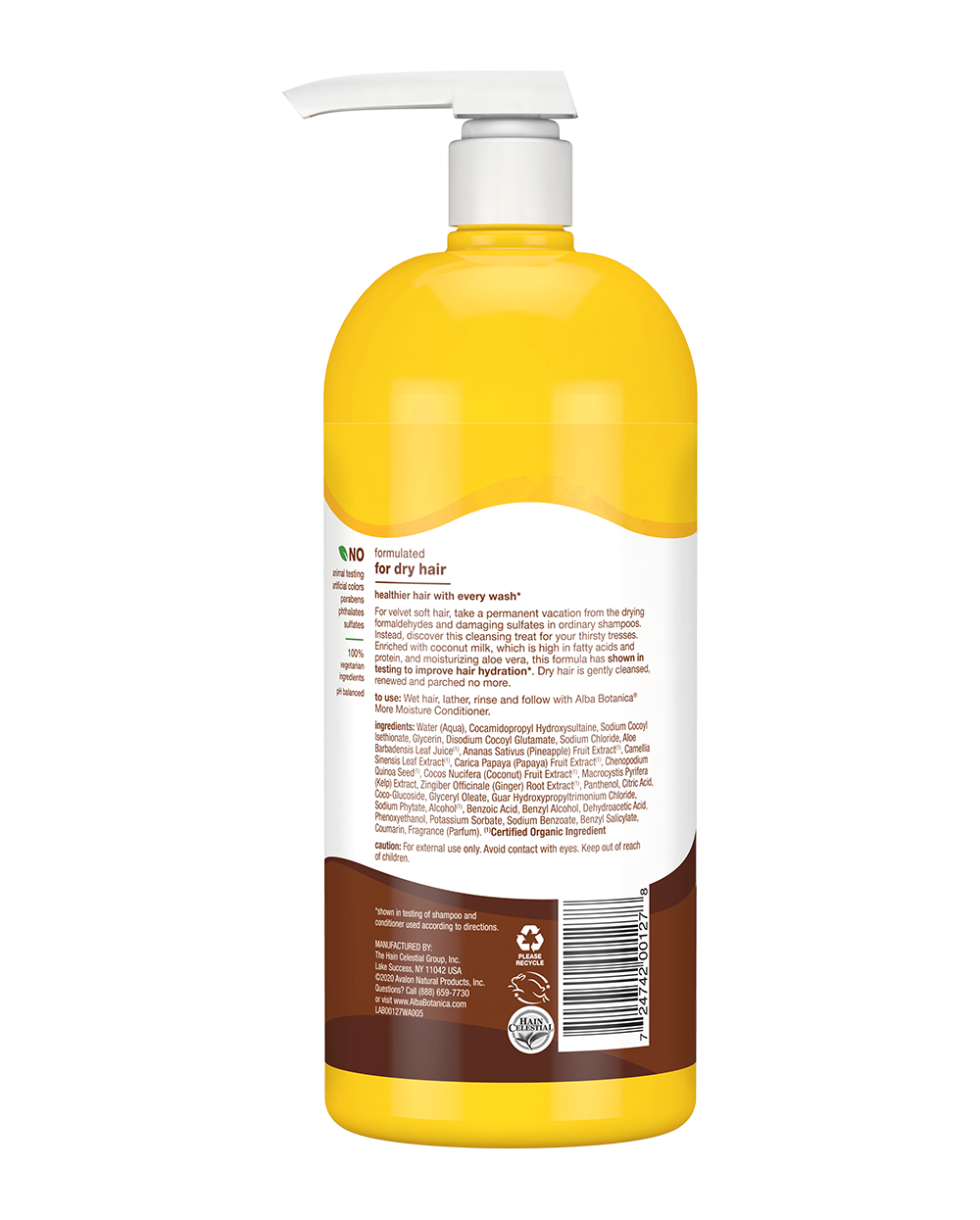 Alba Botanica Coconut Milk More Moisture Shampoo - 946 ml thumbnail 2