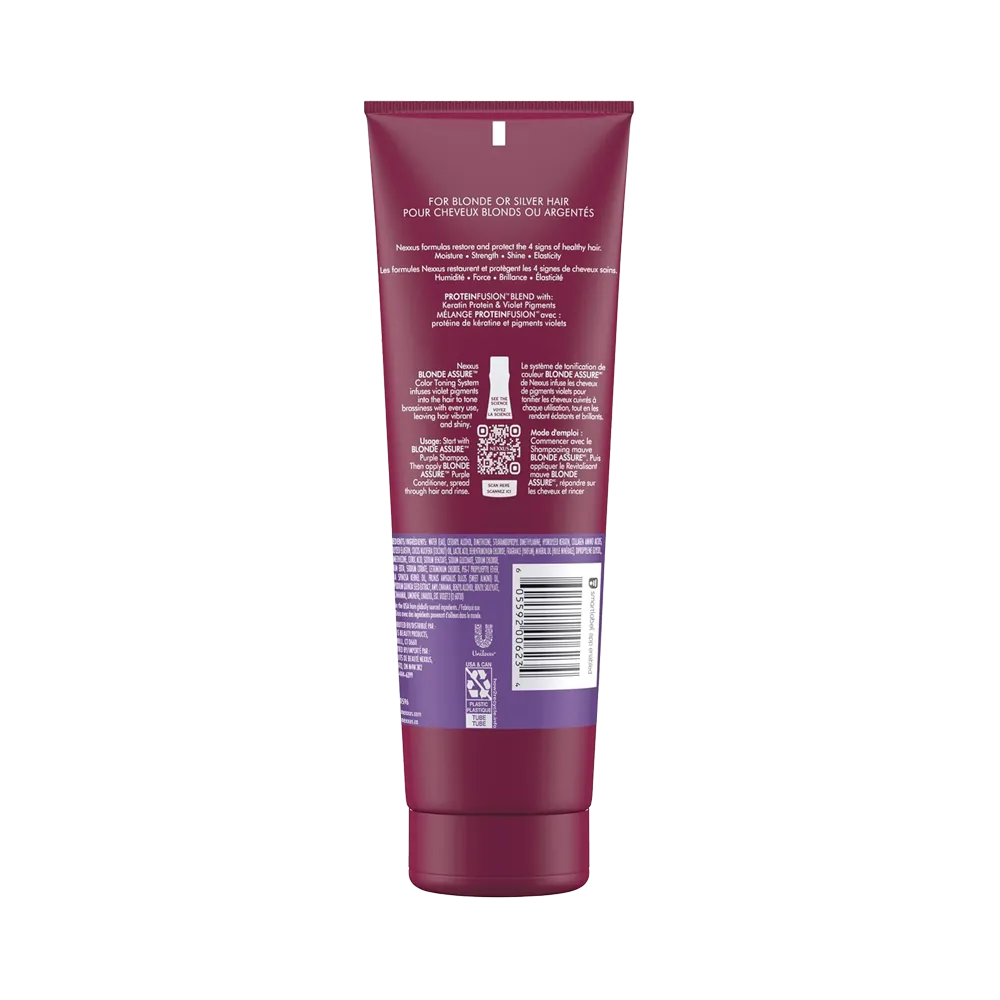 Nexxus Blonde Assure Colour Toning Purple Conditioner - 251 ml thumbnail 2