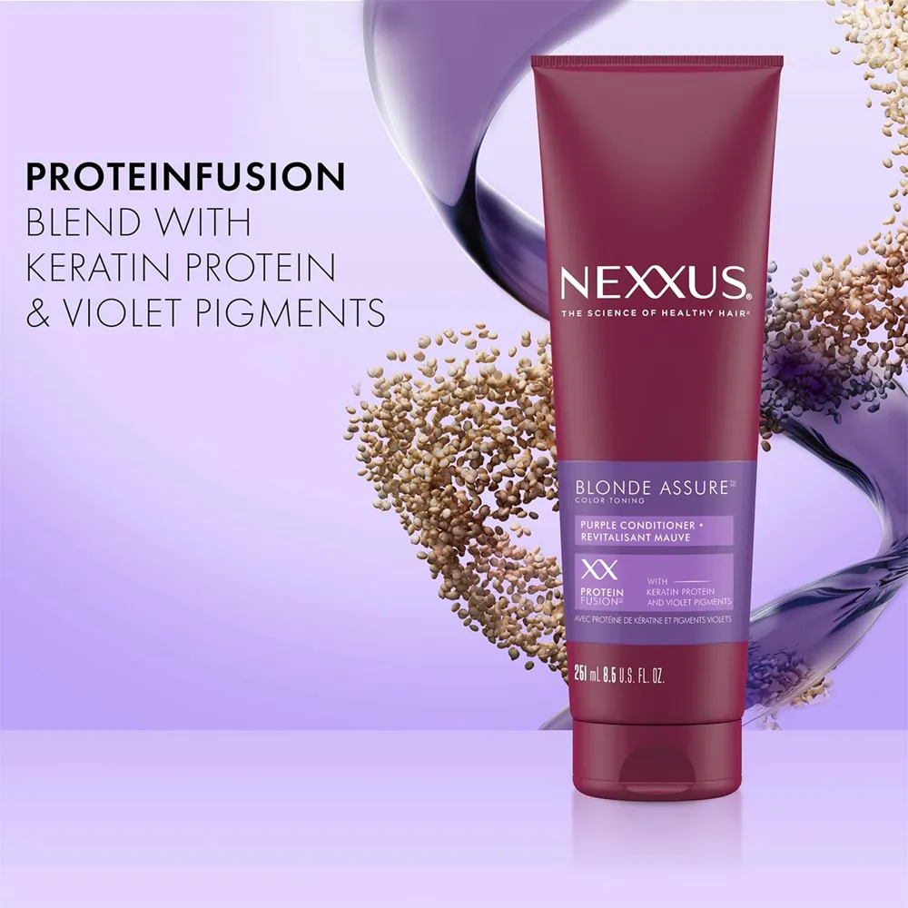 Nexxus Blonde Assure Colour Toning Purple Conditioner - 251 ml thumbnail 3